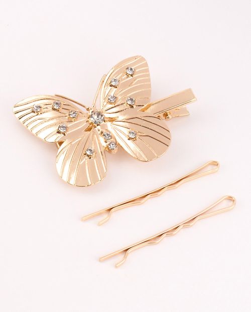 Ganchos Mariposa Oro