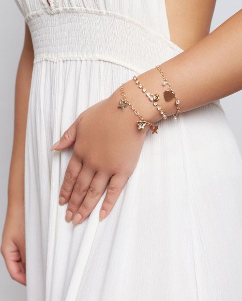 Set de Pulseras Dorada