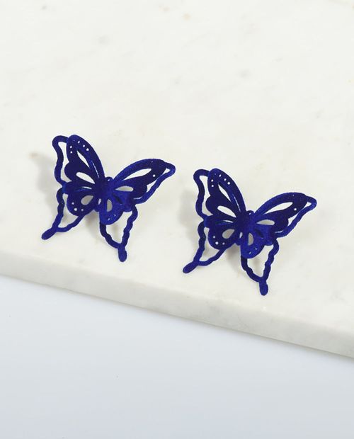 Aretes Mariposa Azul