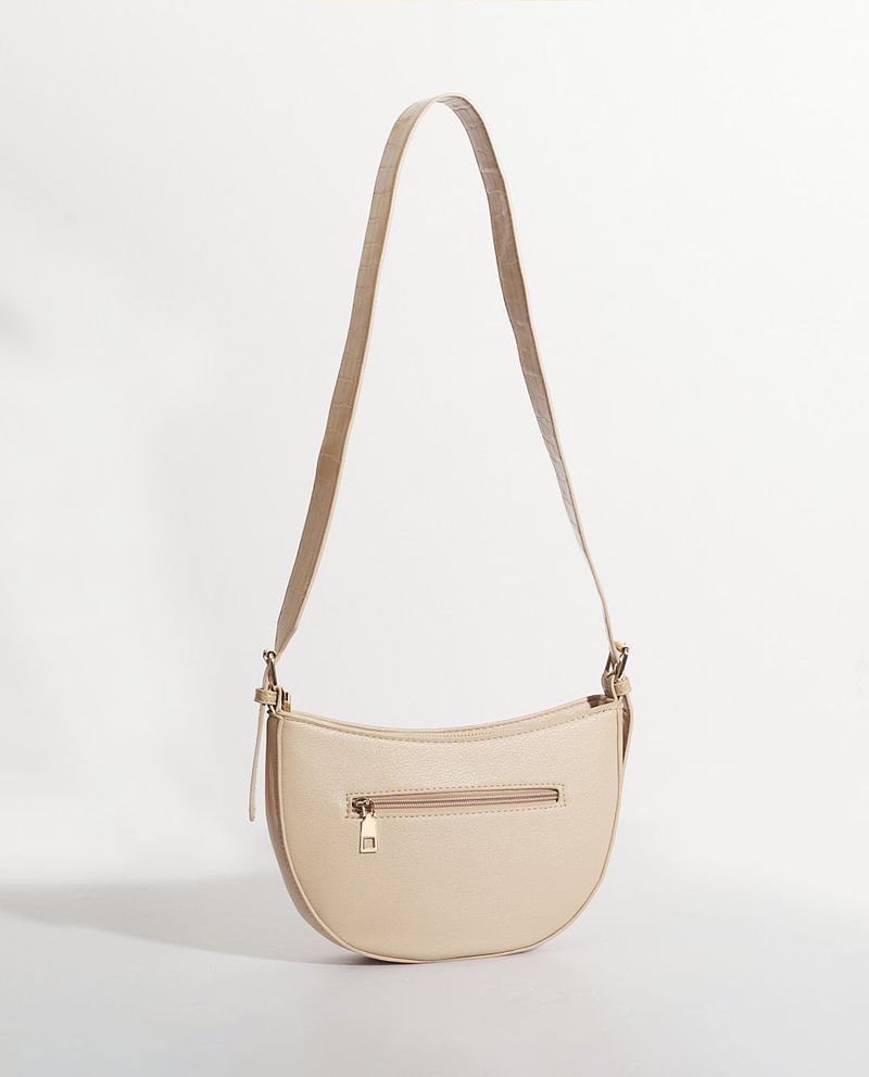 Cartera Baguette Beige Asa Labrada