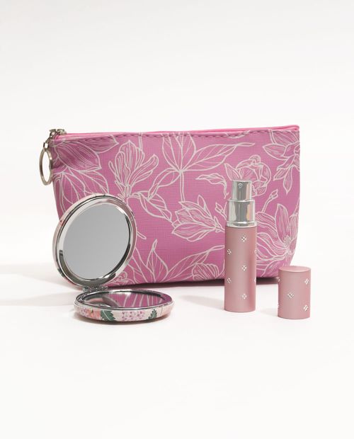 Sifrah Box de Regalo Organizador, Perfumero Rosa y Espejo 2